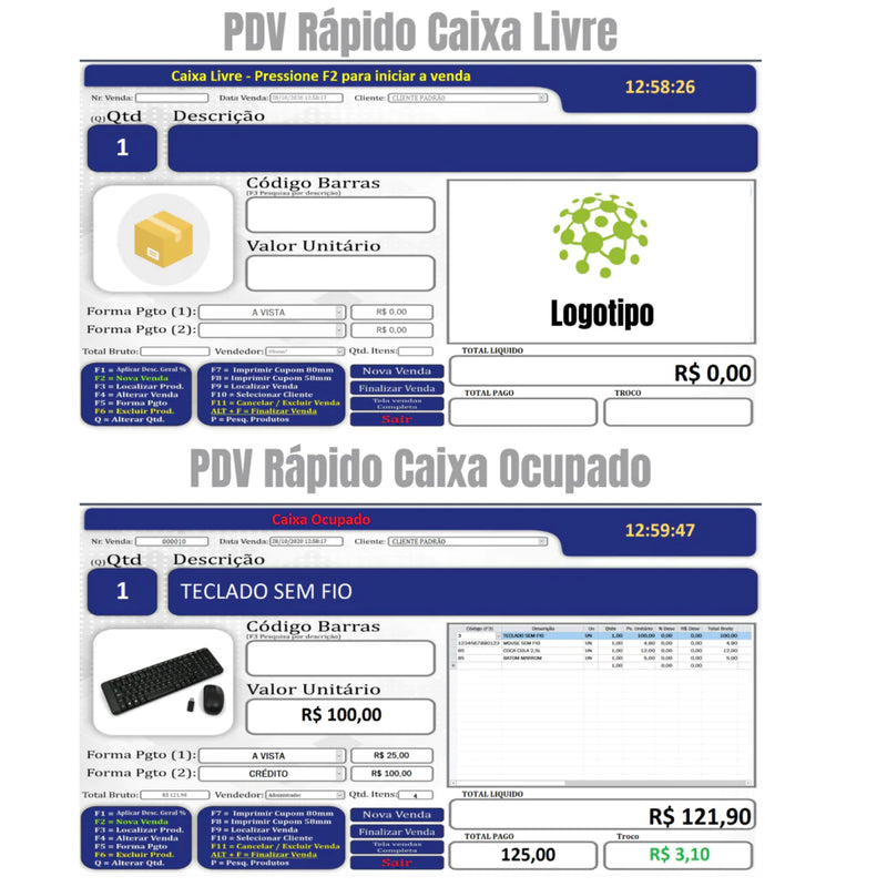 Sistema para Gestão de Lojas - Sem mensalidades
