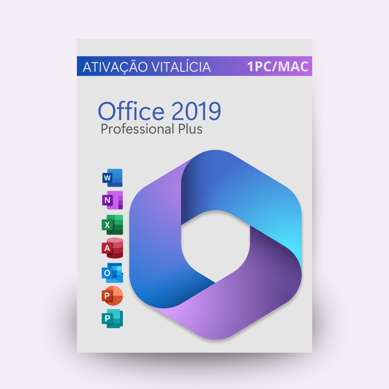Office 2019 Professional Plus – Licença Vitalícia | Word, Excel, PowerPoint | Ativação Digital