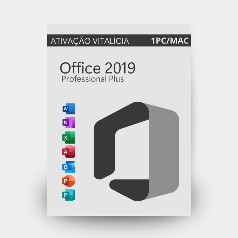 Office 2019 Professional Plus – Licença Vitalícia | Word, Excel, PowerPoint | Ativação Digital