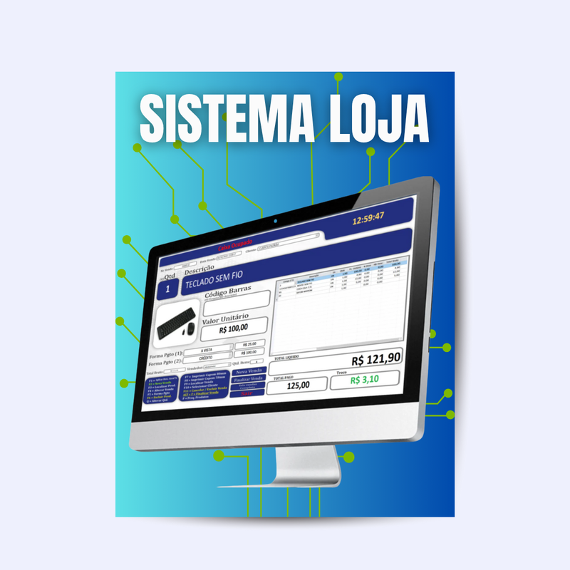 Sistema para Gestão de Lojas - Sem mensalidades
