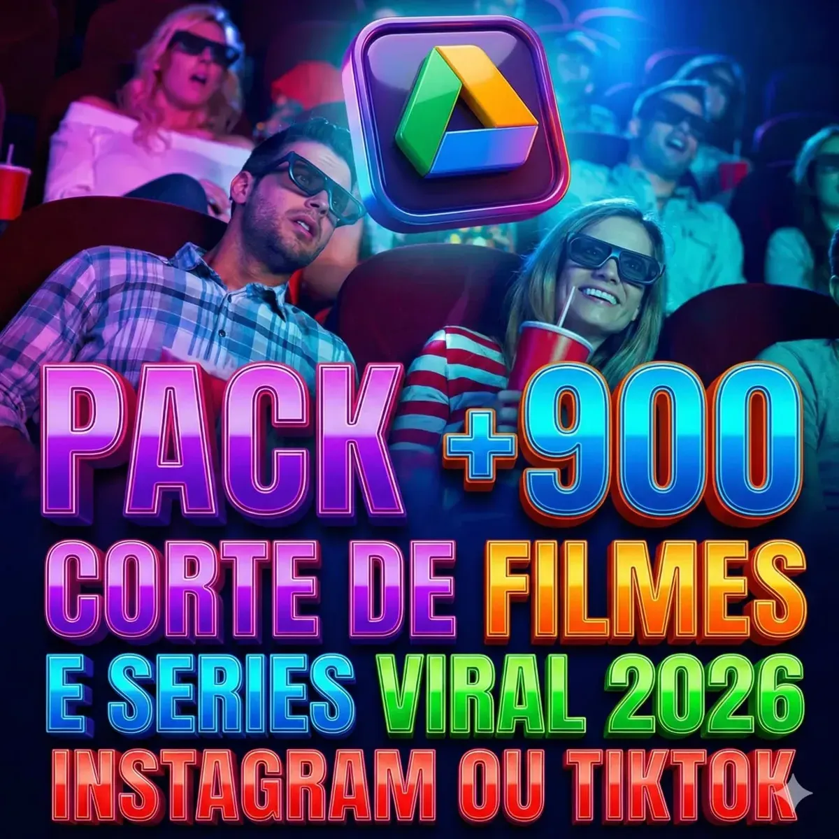 Pack +900 Corte De Filmes E Series Viral +brinde