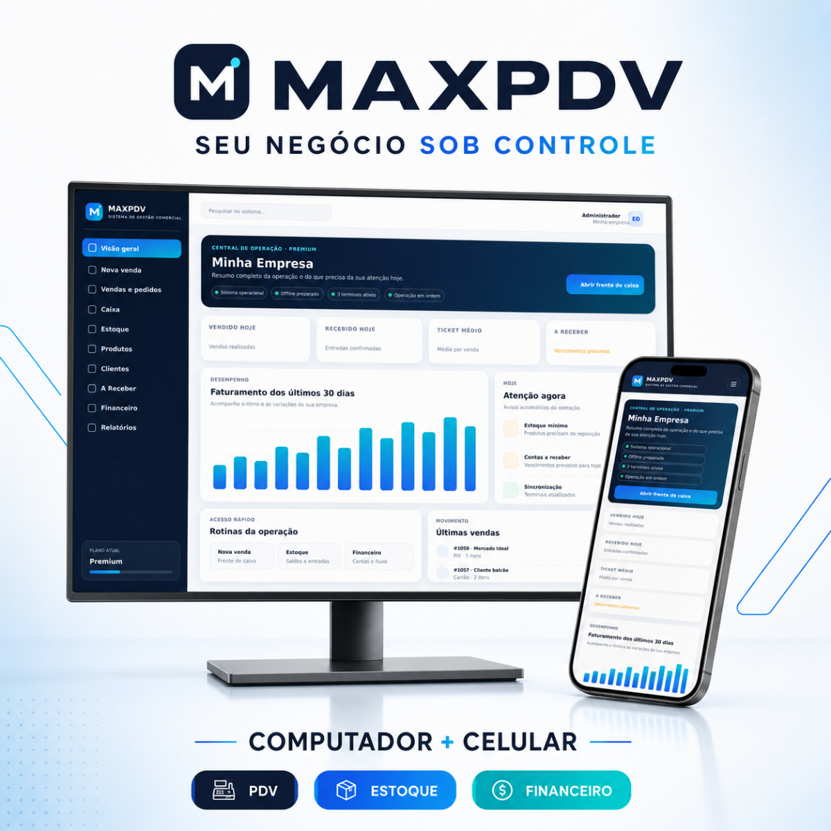 Sistema Vendas, Controle De Estoque, Caixa, Pdv, Clientes, Vendas A Prazo E Carnê, Smb Store, Completo, Promoção!