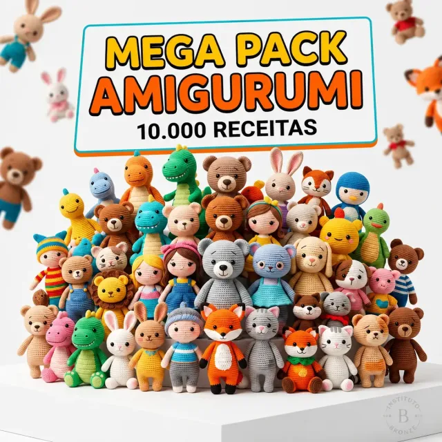Pack Receitas Amigurumis 10.000 Receitas